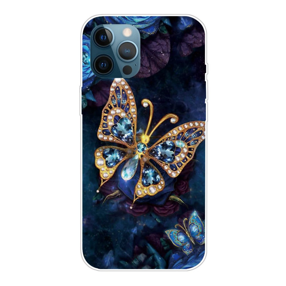 IPhone 13 Pro Max skal - Golden Butterfly