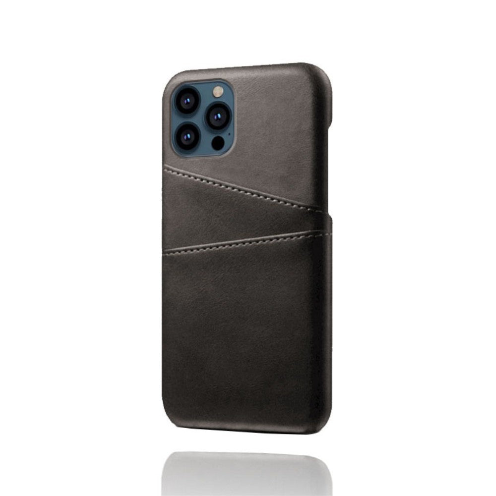 KSQ iPhone 13 Pro Max smartphone skal with card holder - svart