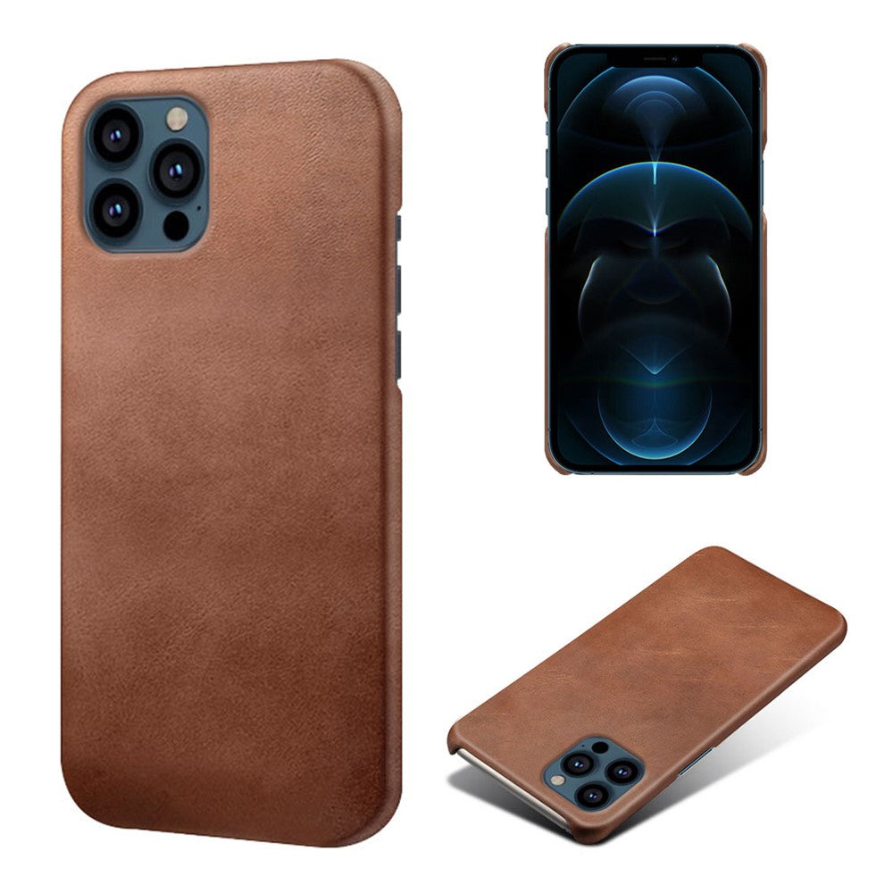 KSQ PU läderfodral for iPhone 13 Pro – brun