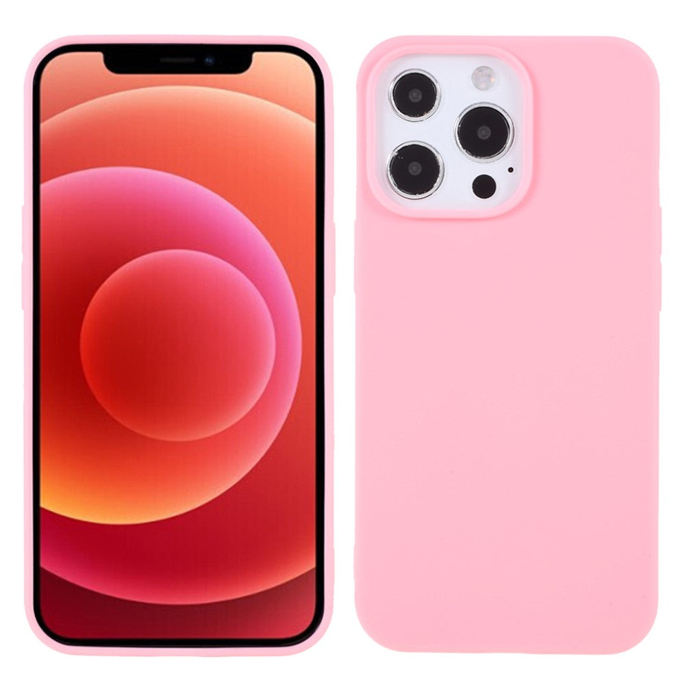 Matte Soft Skal for iPhone 13 Pro - Pink
