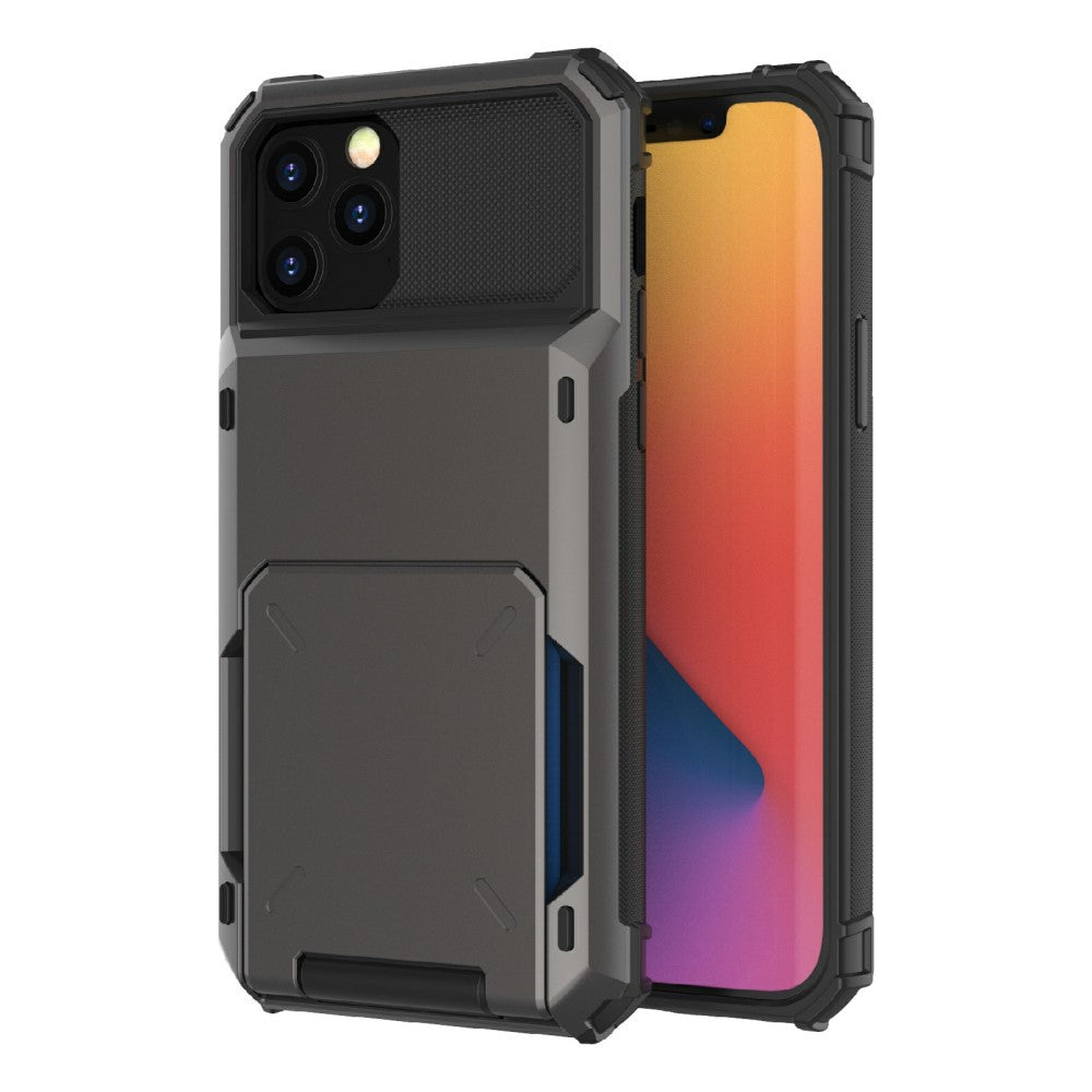 Skal with Card Holder for iPhone 13 – svart