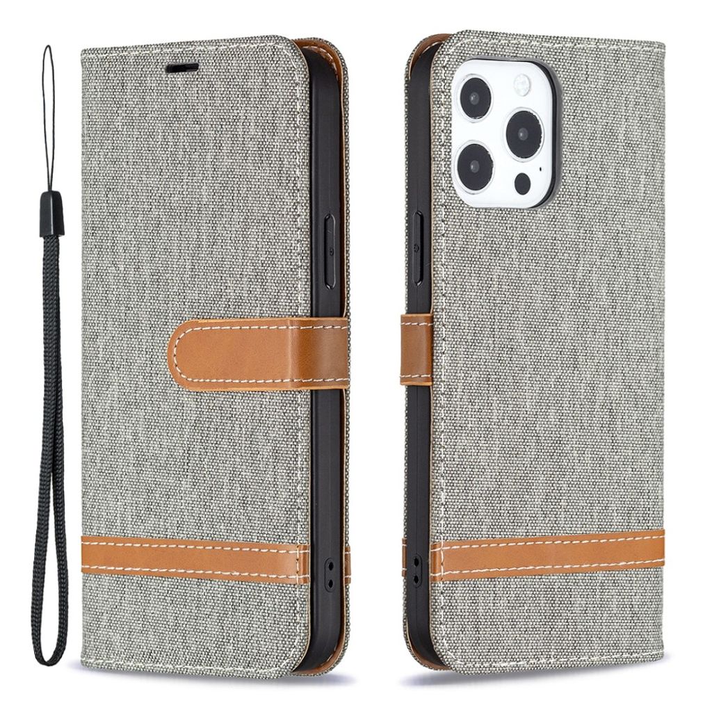IPhone 13 Pro Max fodral med strap - grå