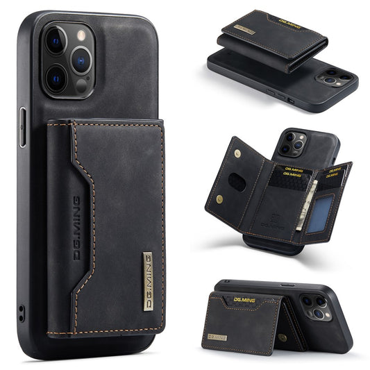 DG.MING M2 Magnetic Wallet Case for iPhone 13 Pro - Black