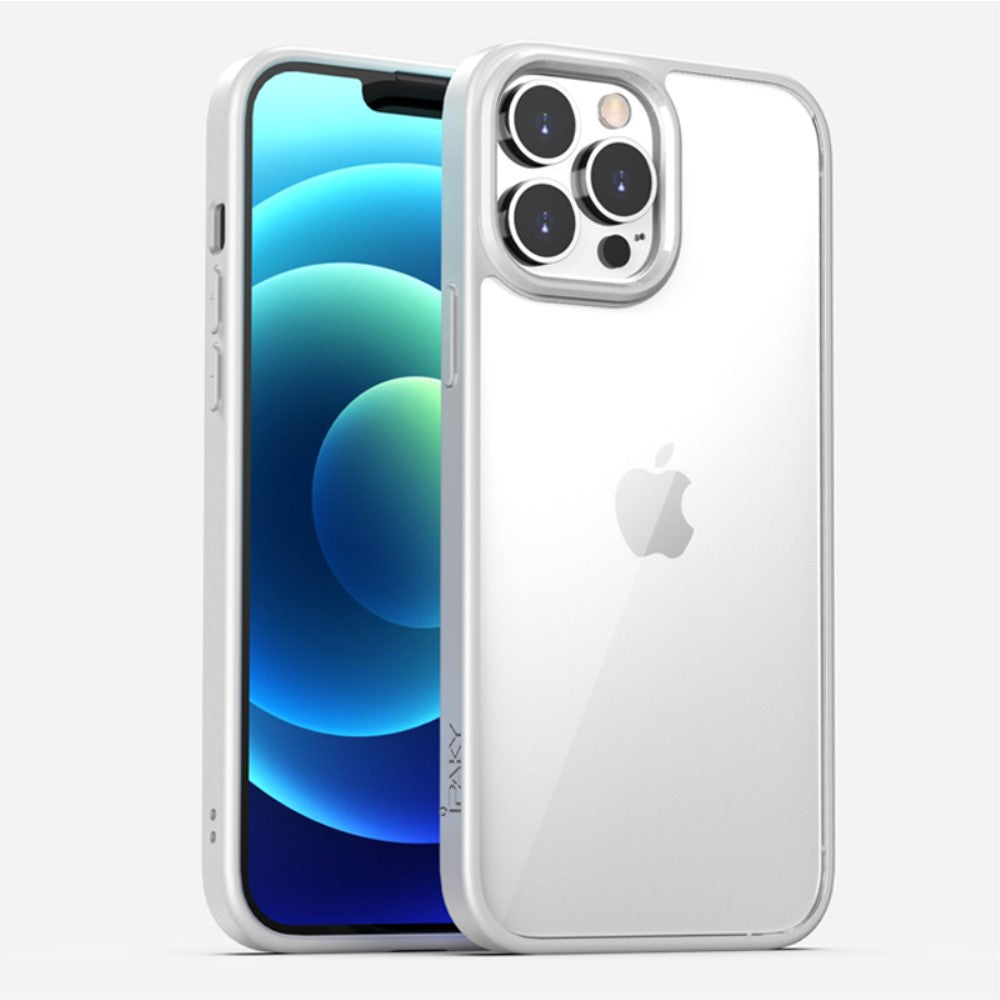 IPAKY Drop-Proof transparent skal for iPhone 13 – vit