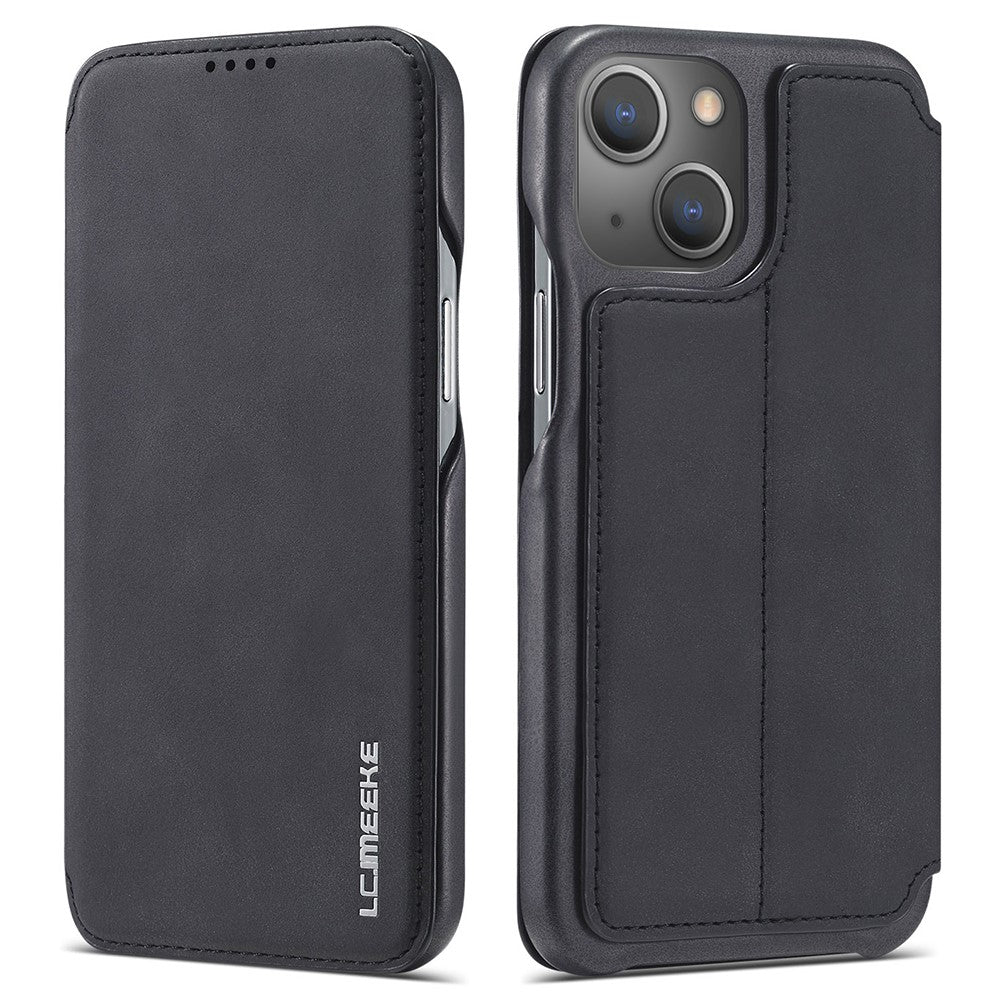 LC.IMEEKE Retro Wallet Skal for iPhone 13 - Black