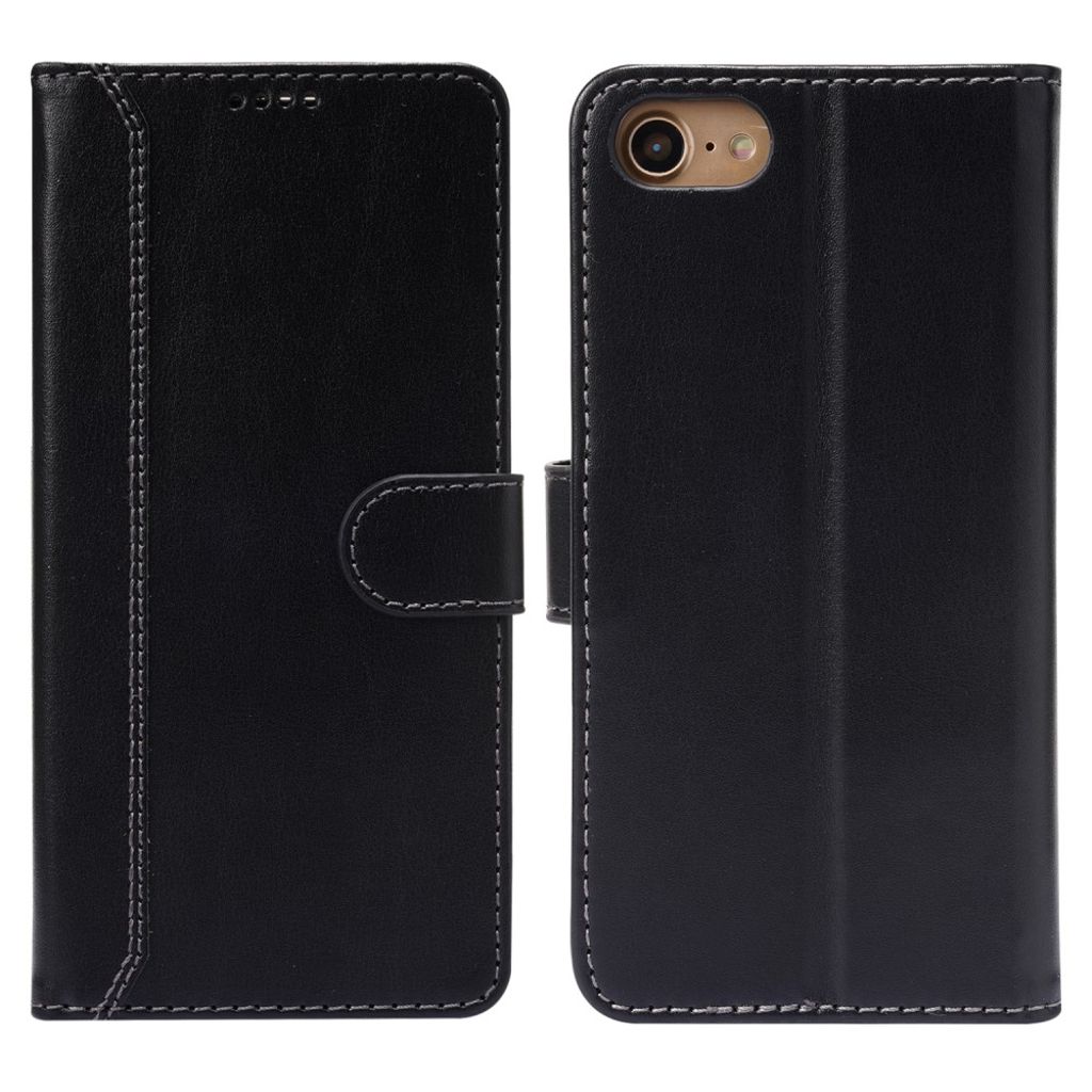 IPhone SE (2022) etc. cover with a magnetic strap - Black