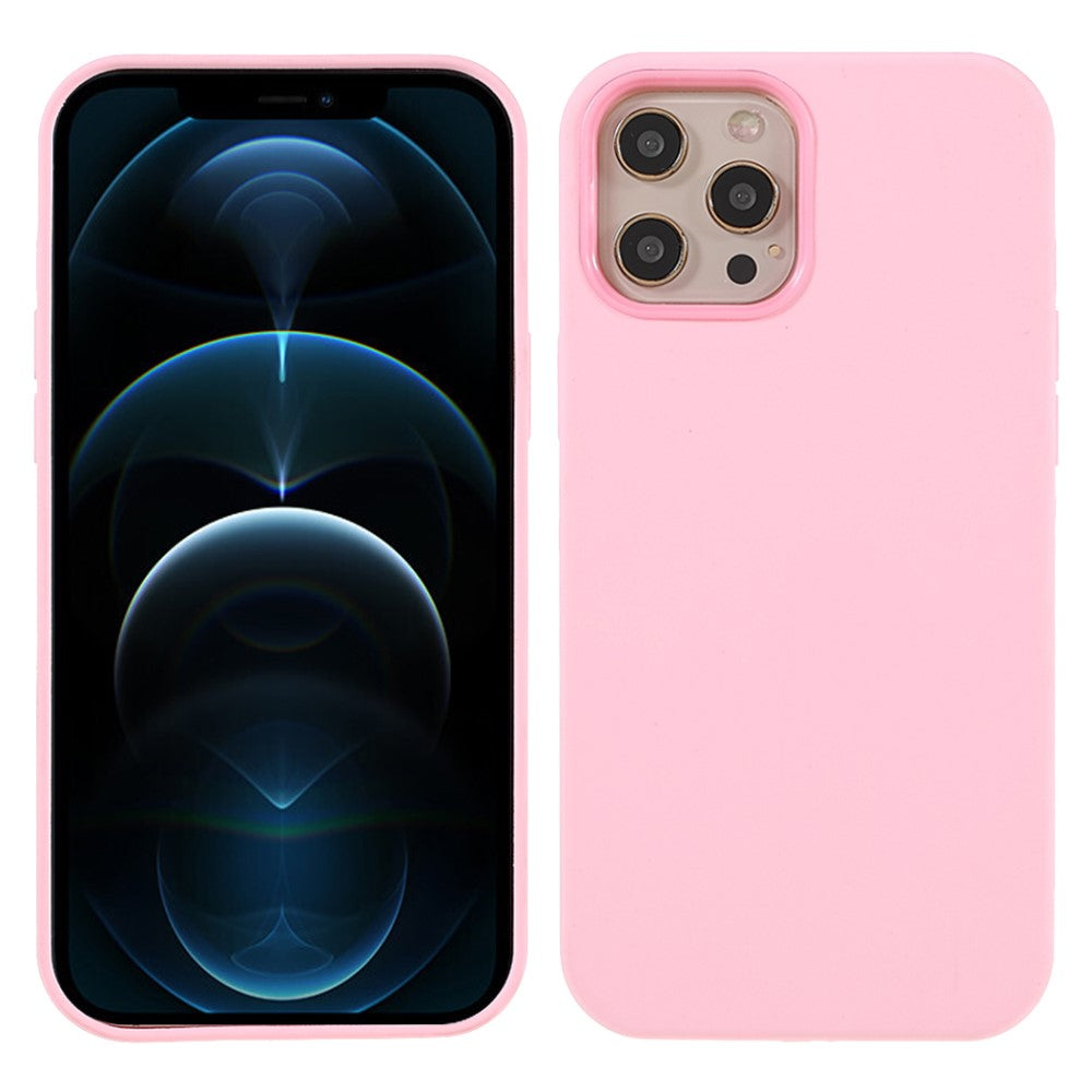 IPhone 12- 12 Pro silicone skal - Rose rosa