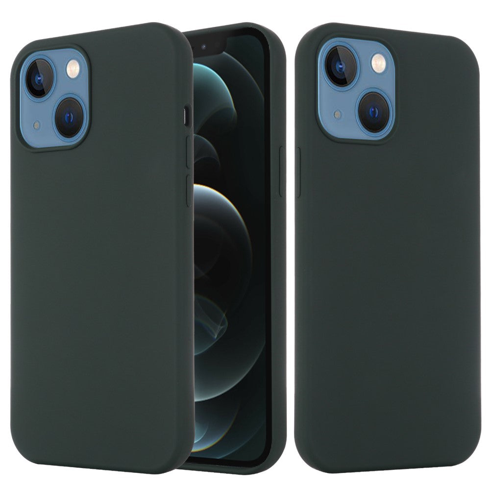 IPhone 13 silicone skal - Dark grön