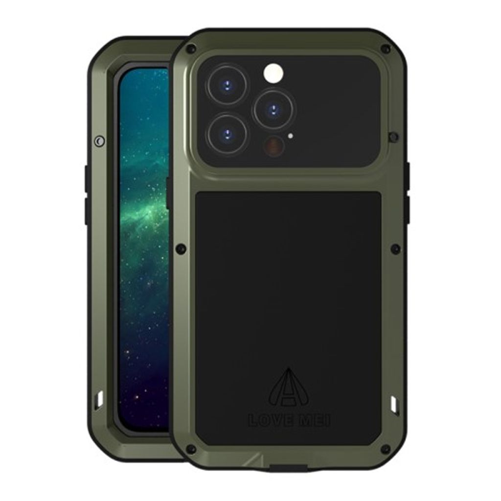LOVE MEI iPhone 13 Pro skal - Army grön