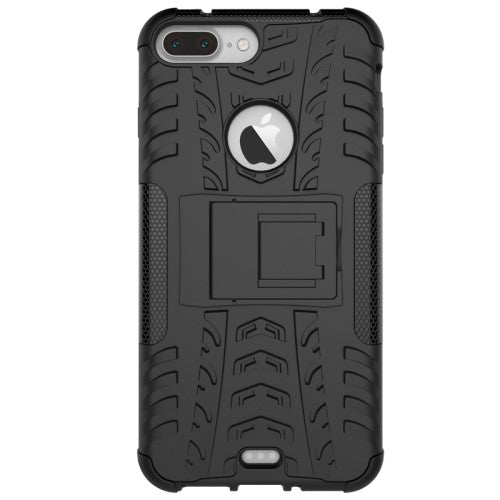 Tyre Hybrid skal with stöd till iPhone 7-8-Plus – svart