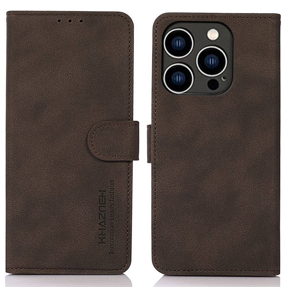 KHAZNEH Wallet Fodral iPhone 14 Pro - Brown