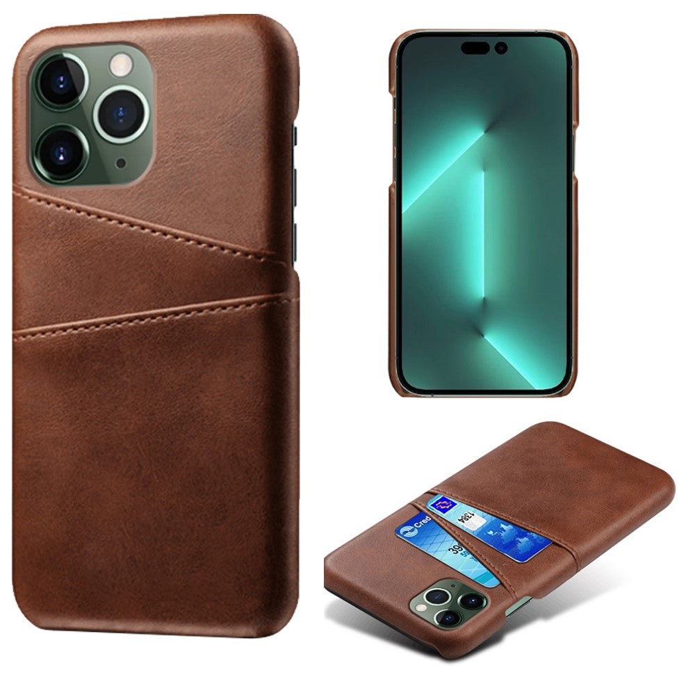 IPhone 14 Pro smartphone skal with kortfack - brun