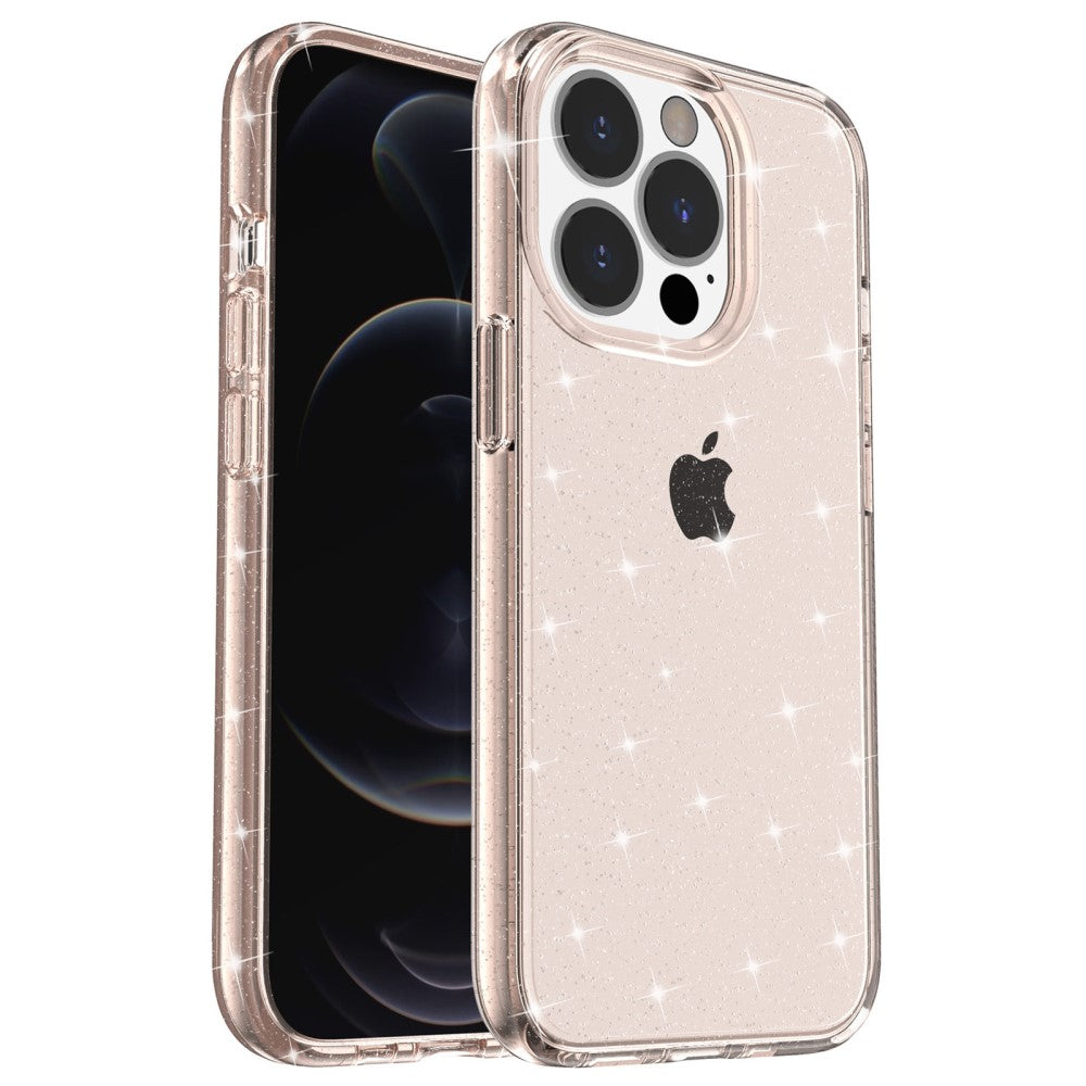 IPhone 14 Pro Anti-drop TPU Edge + PC Back skal – guld