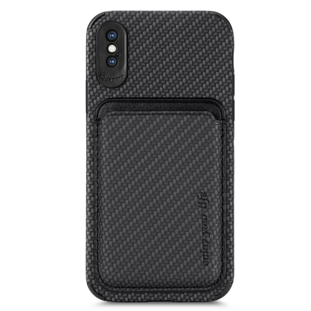 IPhone X/XS case with a magnetic holder - Black