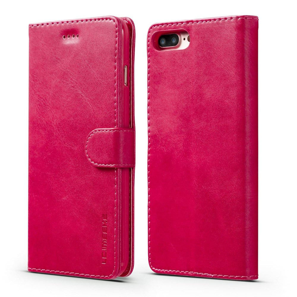 LC.IMEEKE PU-Leather Wallet Fodral for iPhone 7/8 Plus - Pink