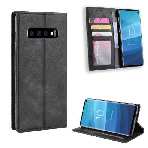 Vintage Style fodral till Samsung Galaxy S10 – svart