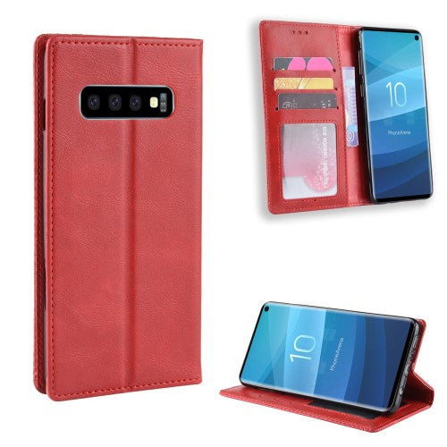 Vintage fodral till Samsung Galaxy S10 – röd