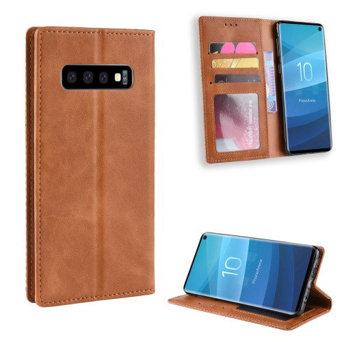 Vintage fodral till Samsung Galaxy S10 – brun