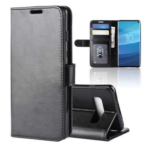 Crazy Horse fodral till Samsung Galaxy S10 – svart