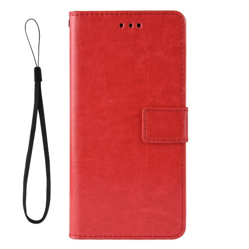Crazy Horse fodral till Samsung Galaxy A10 – röd