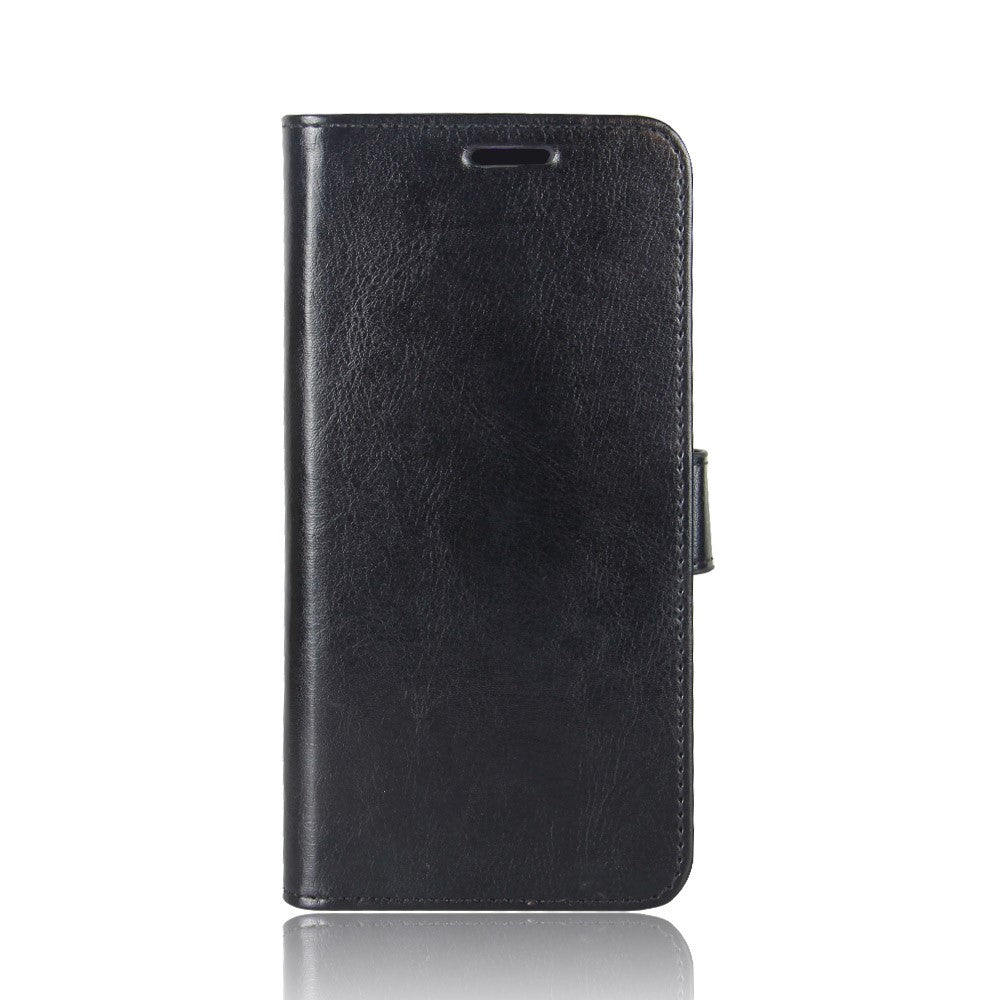 Crazy Horse PU-Leather fodral till Samsung Galaxy A10 – svart