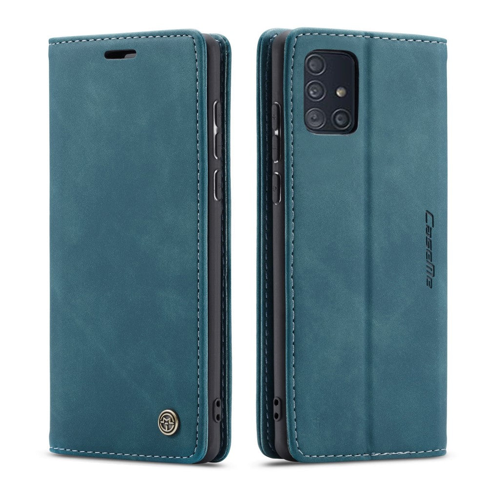 CASEME 013 Series plånboksfodral till Samsung Galaxy A71 – grön