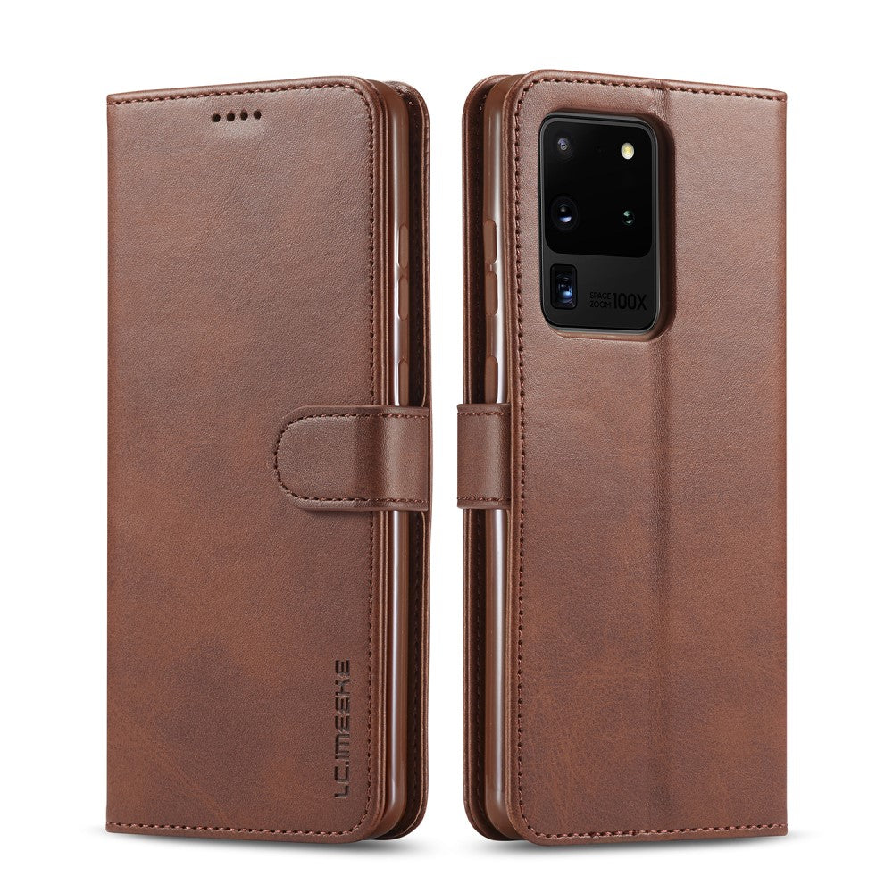 LC.IMEEKE Samsung Galaxy S20 Ultra plånboksfodral – Coffee