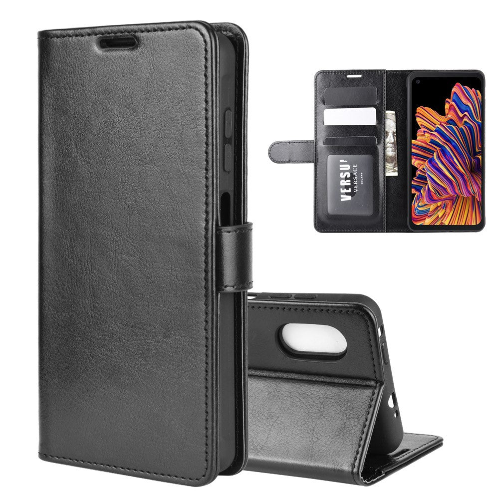 Crazy Horse fodral till Galaxy Xcover Pro – svart