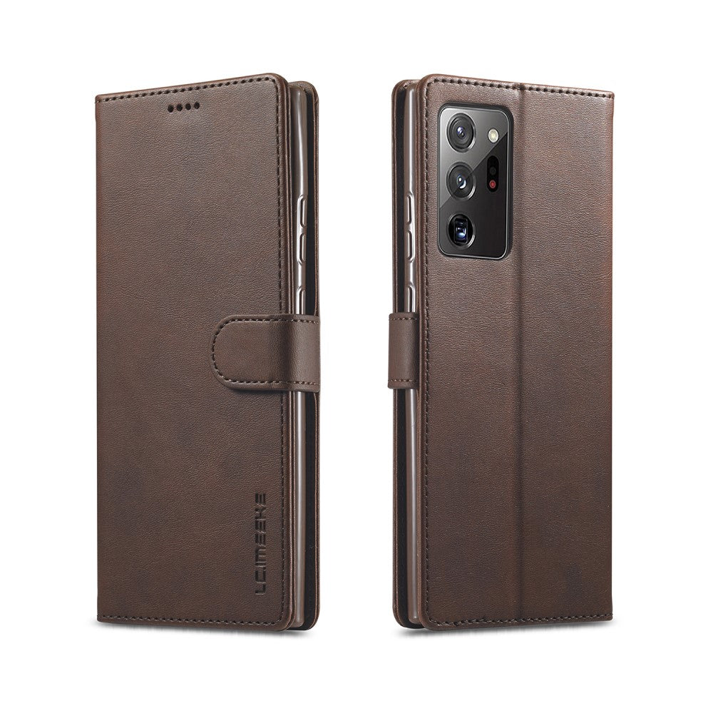 LC.IMEEKE plånboksfodral till Samsung Galaxy Note 20 – brun
