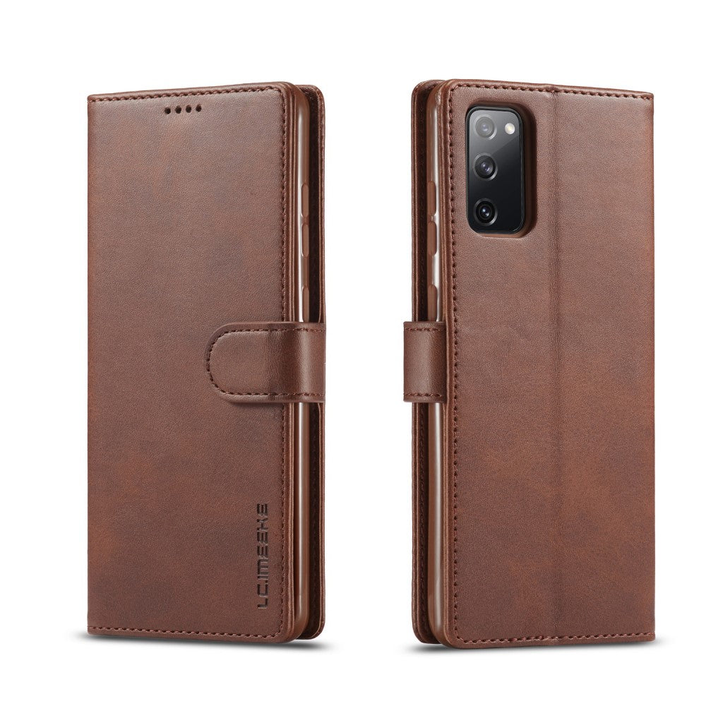 LC.IMEEKE fodral till Samsung Galaxy S20 FE – brun