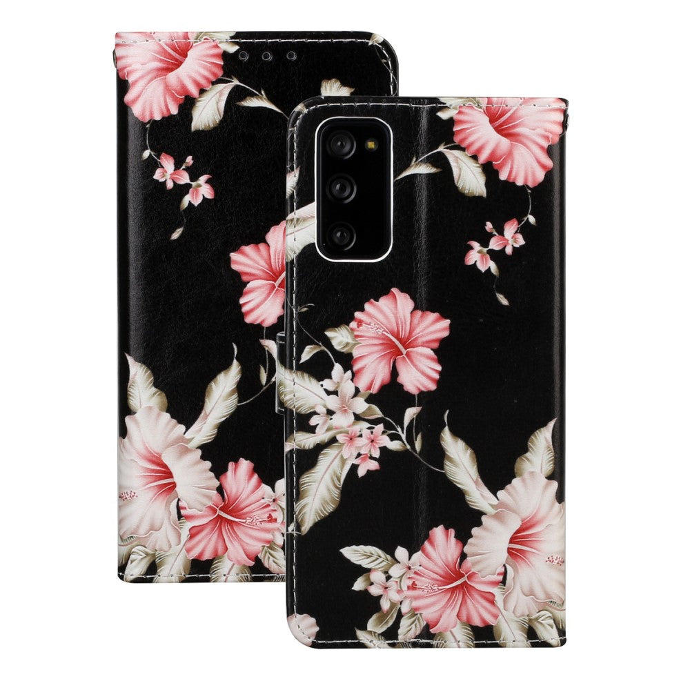 Pattern Printing Samsung Galaxy S20 FE fodral – rosa Flower