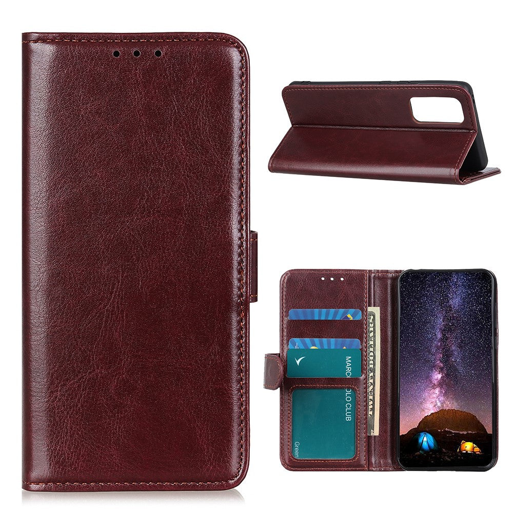 Crazy Horse plånboksfodral till Samsung Galaxy A52 4G/5G & A52s 5G – brun