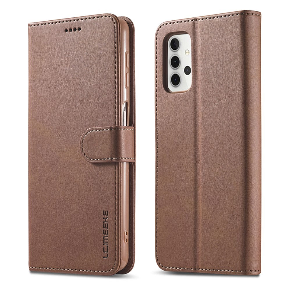 LC.IMEEKE plånboksfodral till Samsung Galaxy A32 5G – Coffee