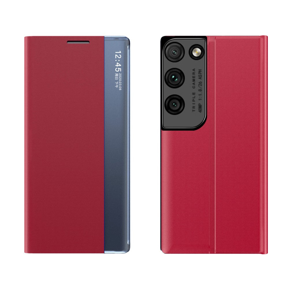 Samsung Galaxy S21 Ultra View Window fodral – röd