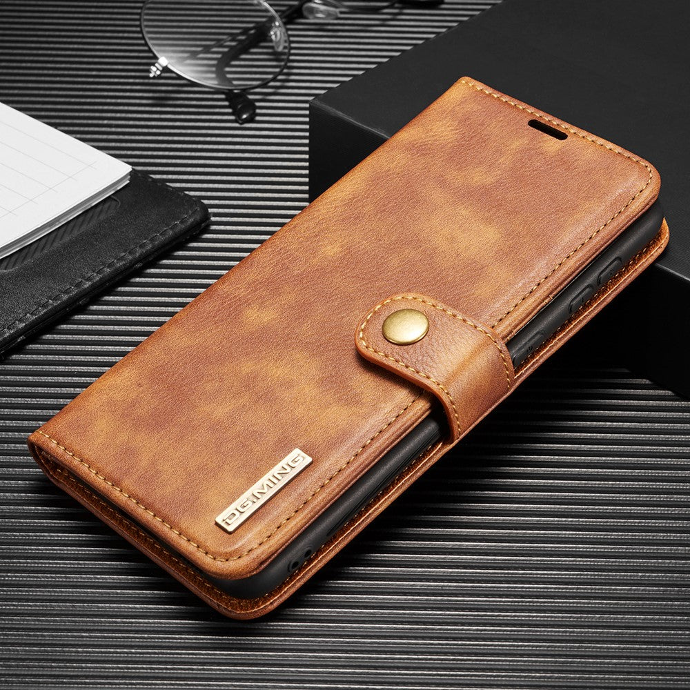 DG.MING 2-in-1 plånboksfodral till Samsung Galaxy S21 Plus 5G – brun