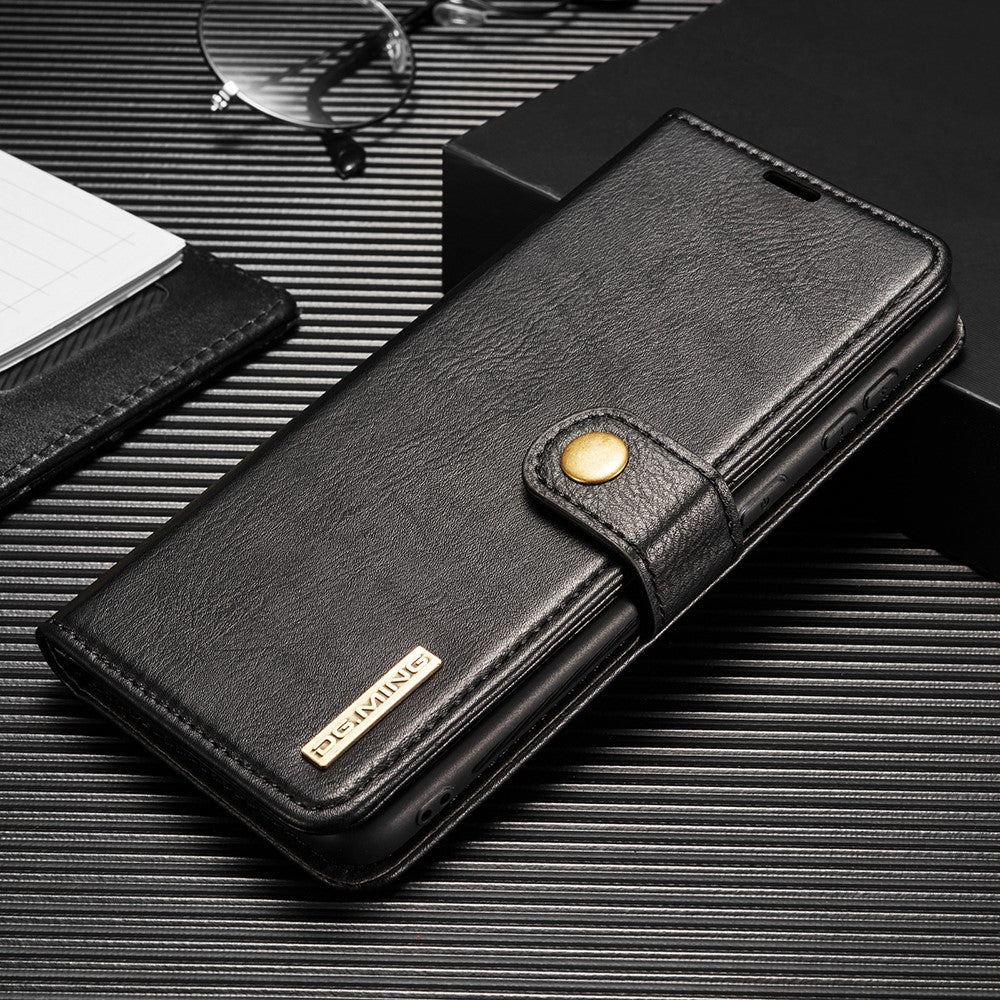 DG.MING 2-in-1 plånboksfodral till Samsung Galaxy S21 Plus 5G – svart