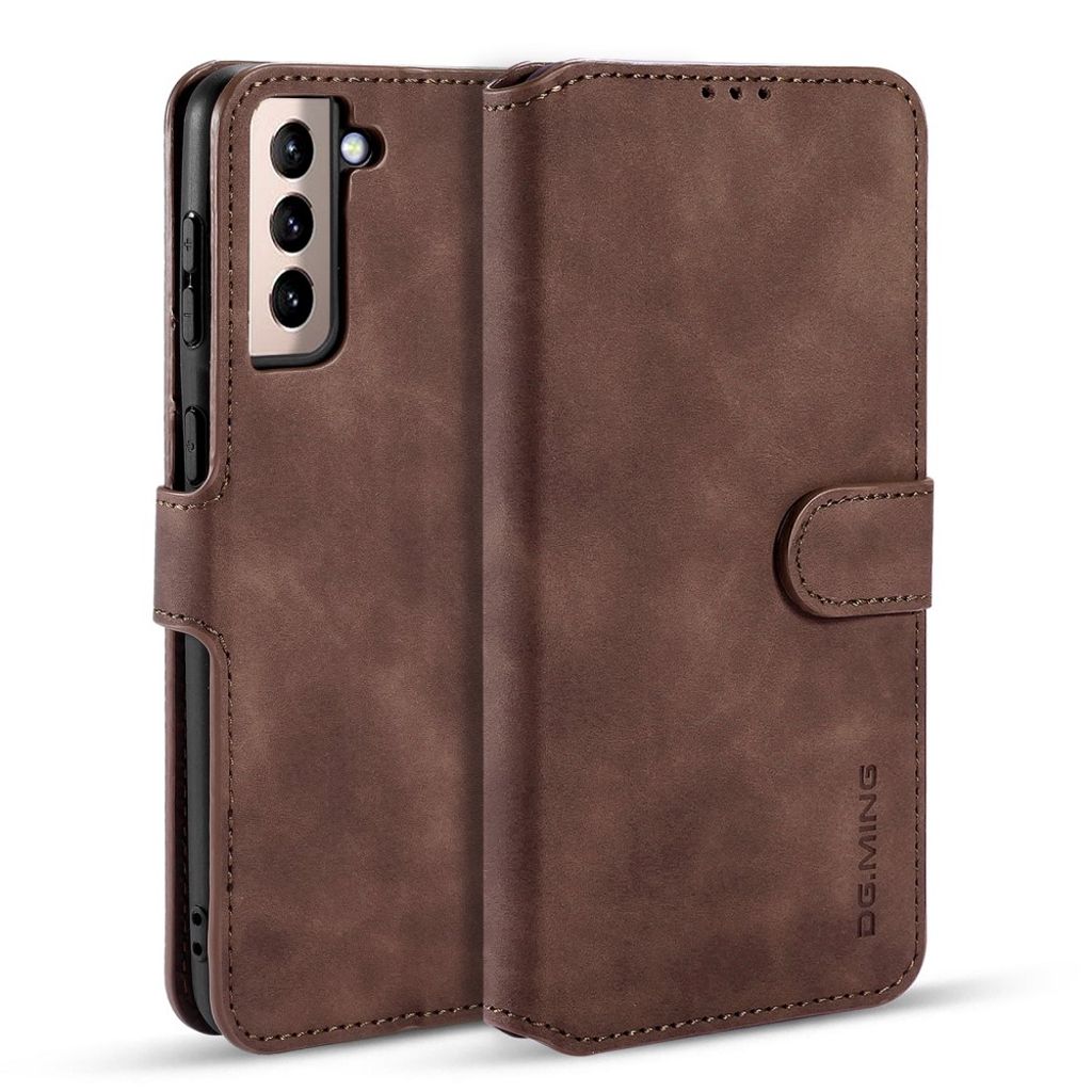 DG.MING Samsung Galaxy S21 4G, 5G fodral - Coffee