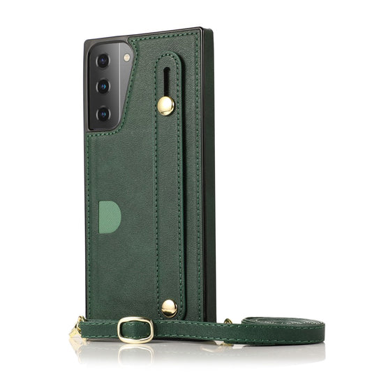 Case with Card Holder for Samsung Galaxy S21 5G - Green
