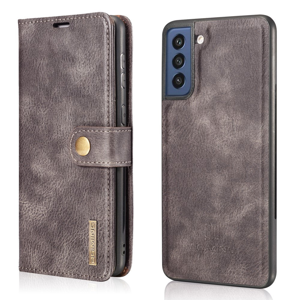 DG.MING 2-in-1 fodral till Samsung Galaxy S21 FE – grå