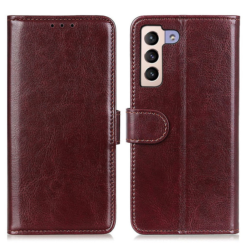 Samsung Galaxy S22 5G plånboksfodral - brun