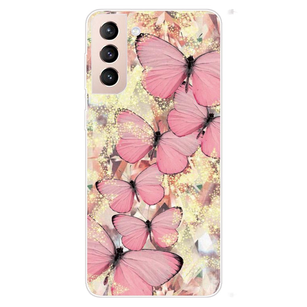 Samsung Galaxy S22 5G TPU case - Pink Butterfly
