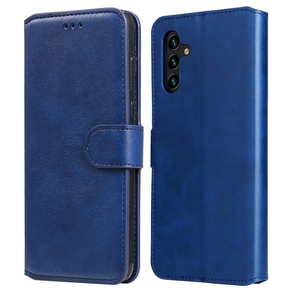 Samsung Galaxy A13 5G/ A04s 4G Classic stativ Flip fodral – blå