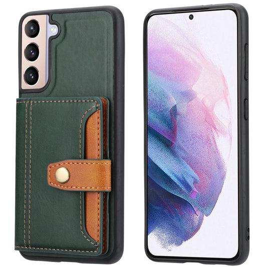 Samsung Galaxy S22 5G case with a card holder - Green