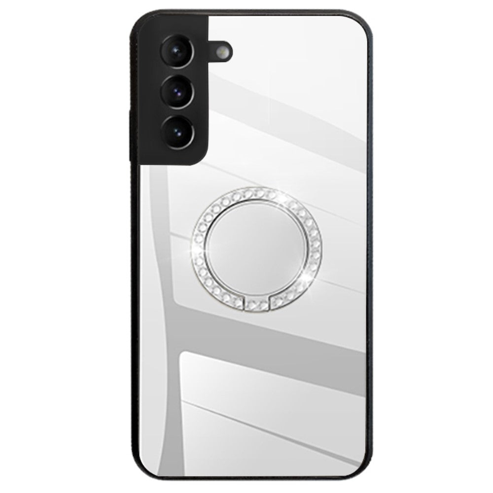 Samsung Galaxy S22 5G case with a mirror and a stand - Silver