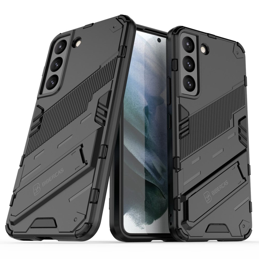 Samsung Galaxy S22 5G smartphone case with a stand - Black