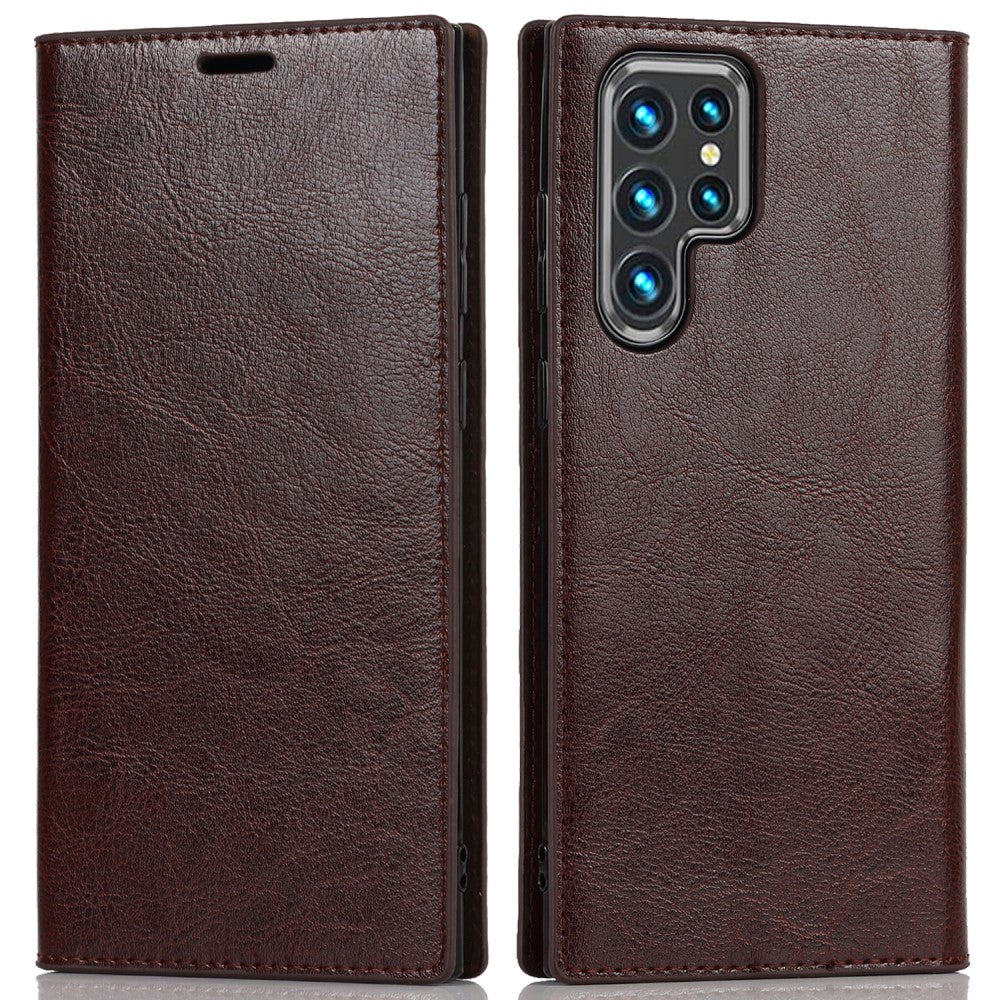 Samsung Galaxy S22 Ultra 5G phone fodral - Coffee