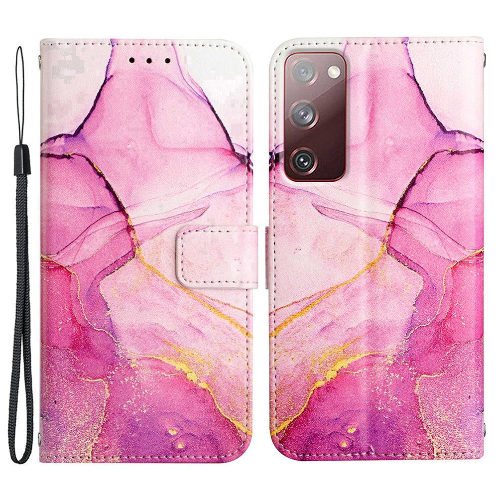 YB Pattern Printing Series-5 Samsung Galaxy S20 FE fodral – rosa