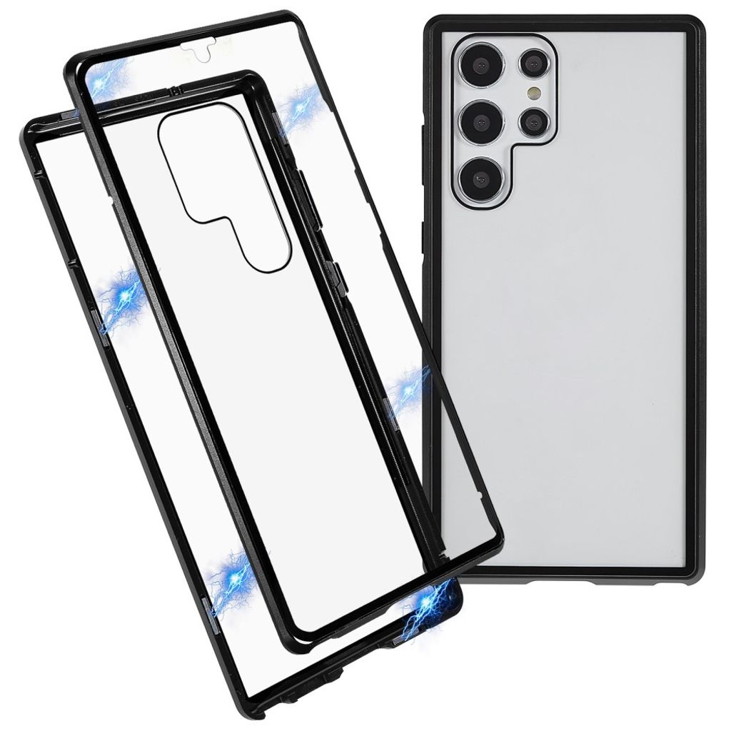 Samsung Galaxy S22 Ultra 5G case in tempered glass - Black
