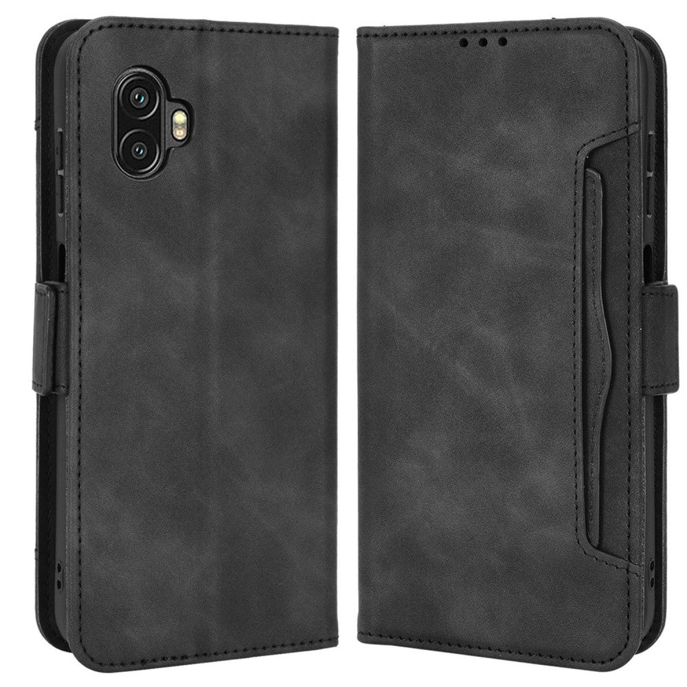Samsung Galaxy Xcover 6 Pro 5G PU Leather Wear-resistant phone fodral – svart