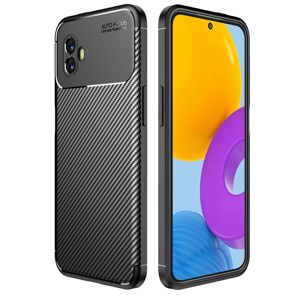 Samsung Galaxy Xcover 6 Pro 5G Carbon Fiber Texture skal – svart